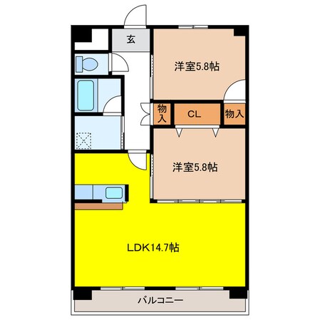 本郷マンションの物件間取画像